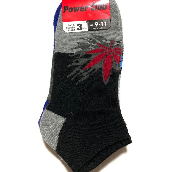 NWT 3pk Power Club Weed Socks - Picture 2 of 3